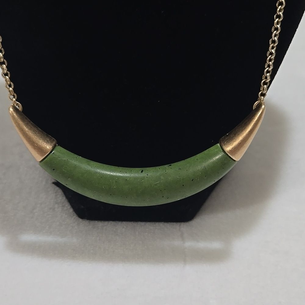 Natural Green Jasper Necklace